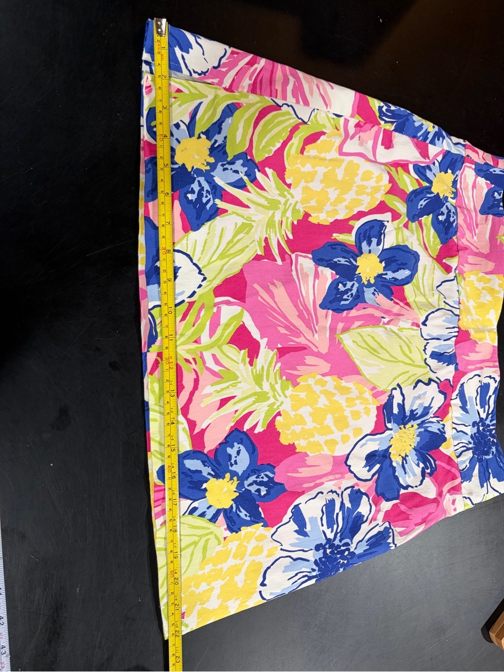 Bright Floral Pineapple Print Skort- Pink,‎ Blue, Yellow - Picture 9 of 10